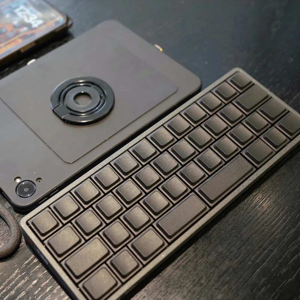 

Пустые колпачки для клавиш на заказ PBT Artisan, атласная отделка, серые/черные низкопрофильные колпачки для переключателей, колпачки для клавиш для механической клавиатуры, игровые аксессуары