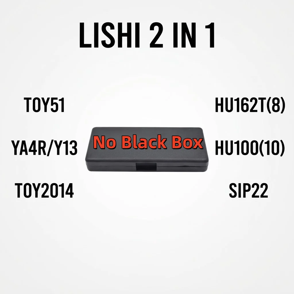 Lishi 2-in-1 TOY51 YA4R/Y13 TOY2014 HU162T(8) HU100(10) SIP22 Decoder Lock Pock Tool Locksmithstool