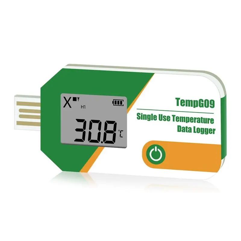 A84E-Digital Display USB Temperature Data Logger 32000 Point Capacity Disposable Temperature Recorder PDF Report Recorder