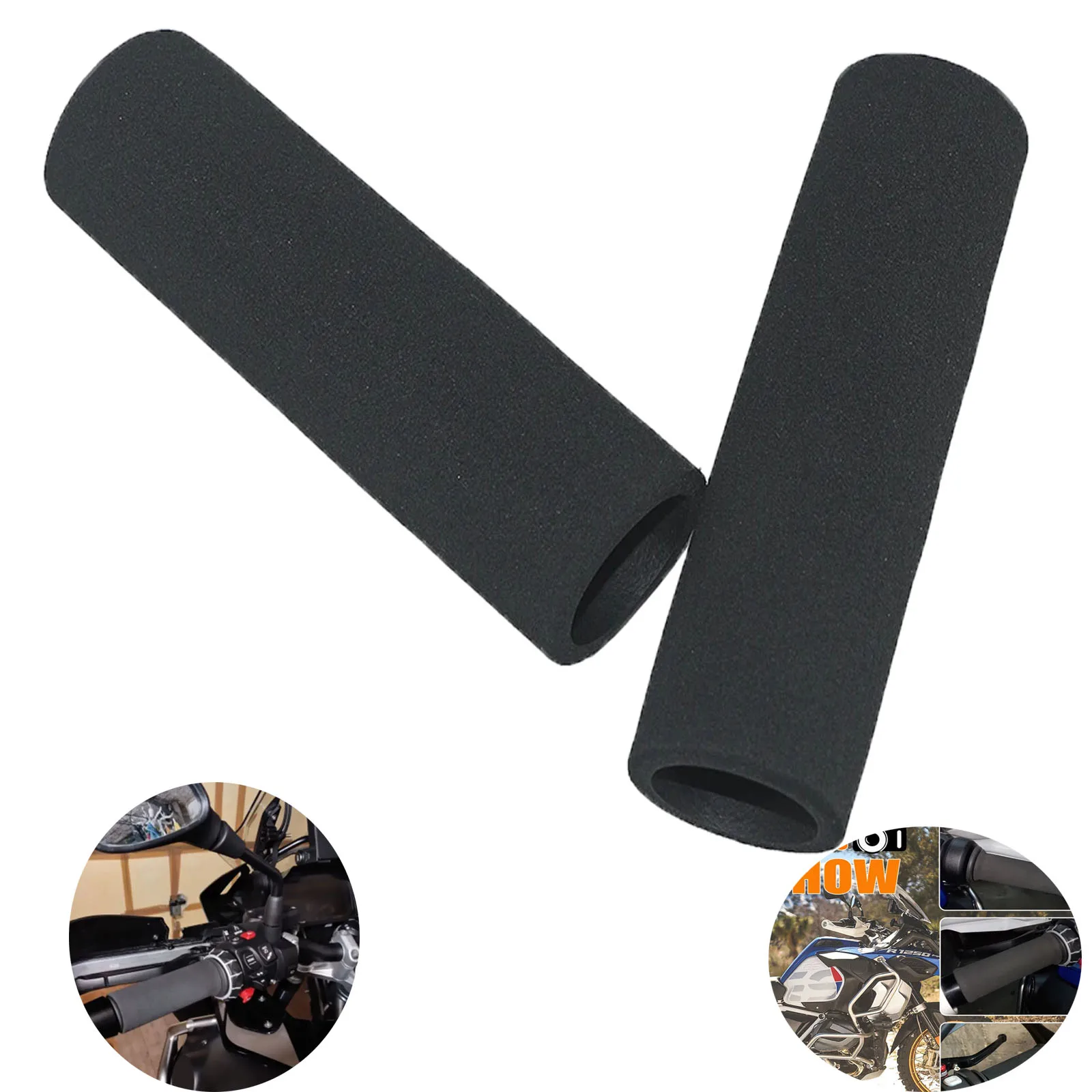 

Motorcycle Universal Slip On Anti Vibration Handle Foam Grip Cover Handlebar Sponge Grips For BMW F900R/XR R1250GS R1200GS ADV