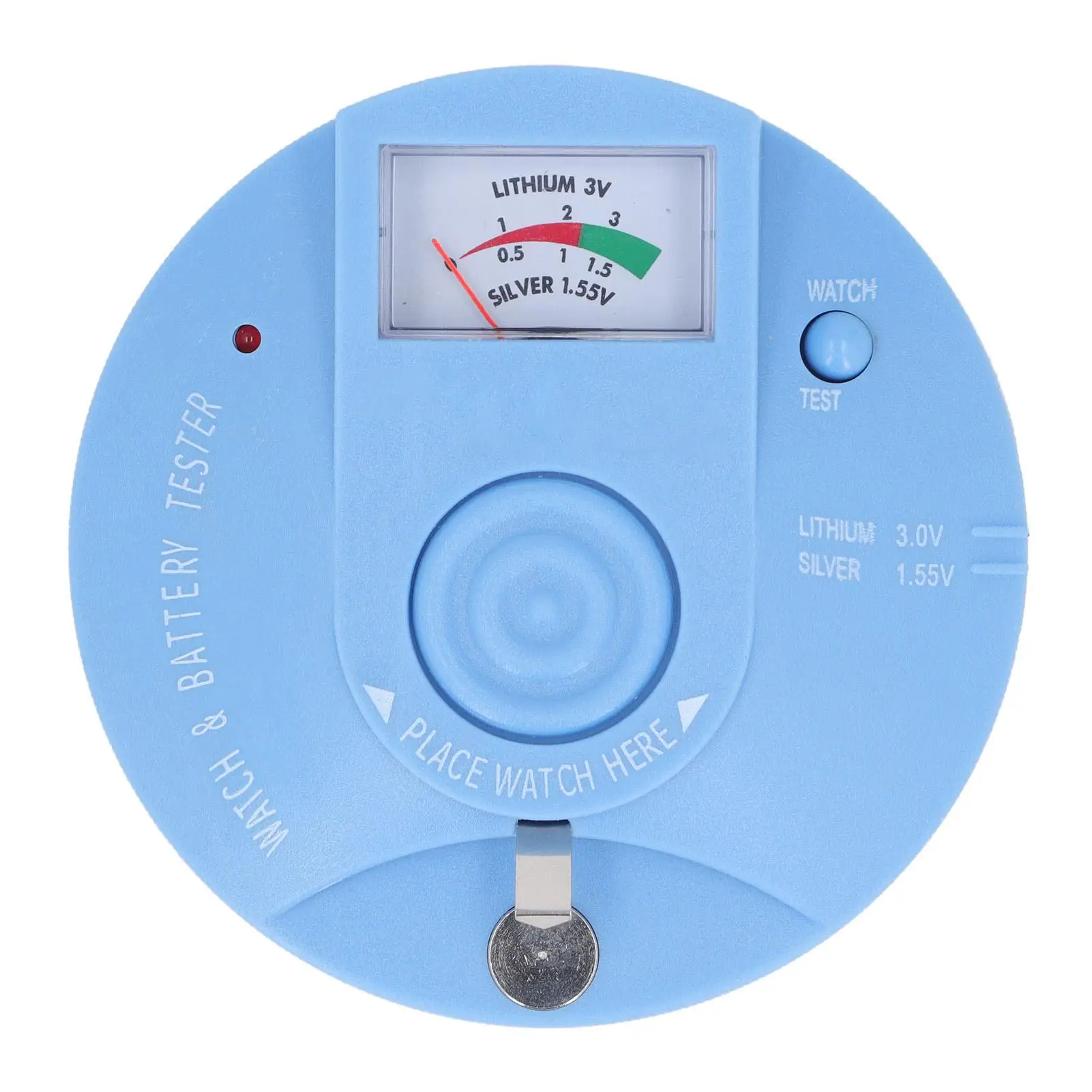 

ABS Watch Battery Pulse Tester Lightweight High Accuracy Easy to Use for Button Batteries
