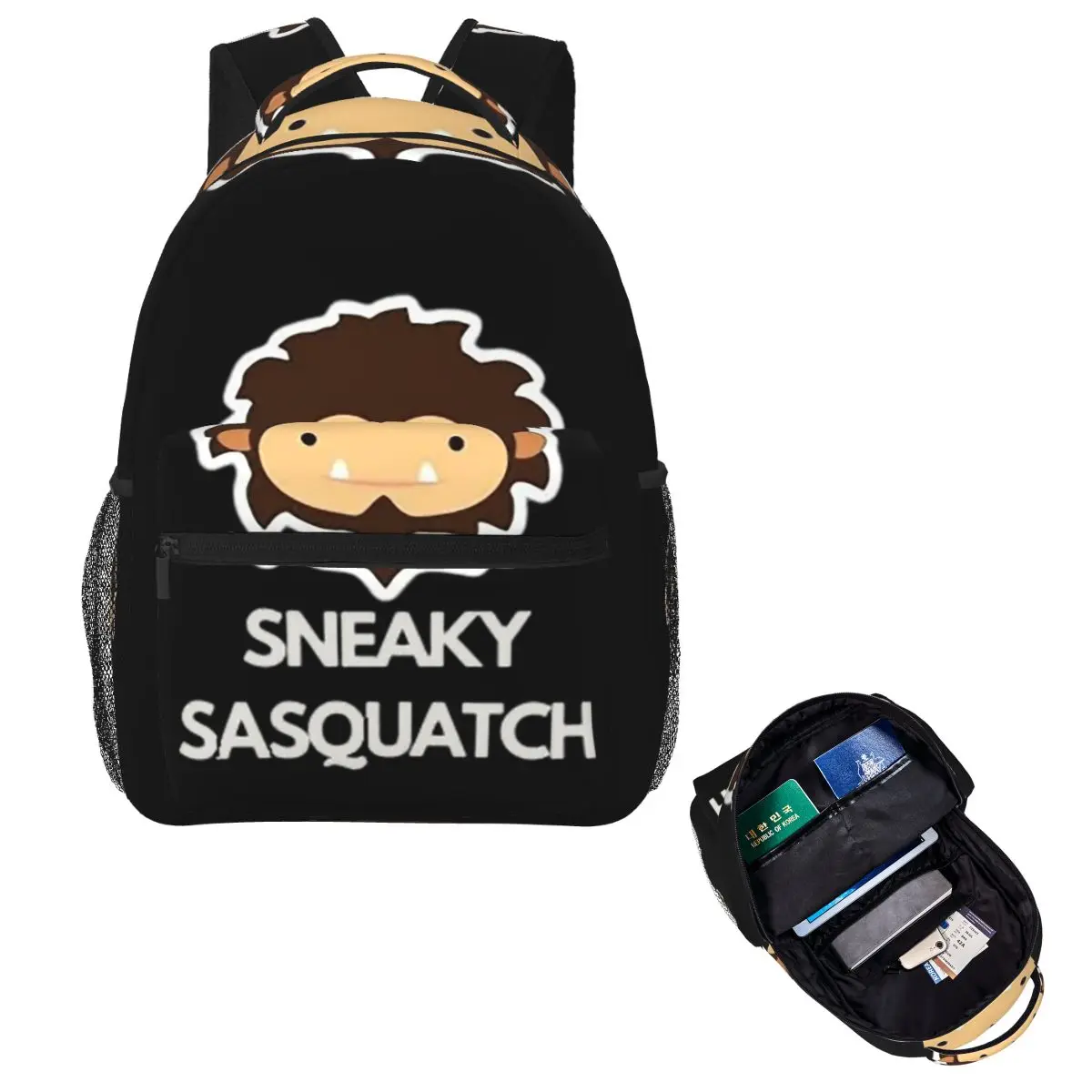 

Рюкзак Sneaky Sasquatch, Лидер продаж, рюкзак большой емкости, детская сумка для книг, школьная сумка, сумки на плечо для мужчин и женщин