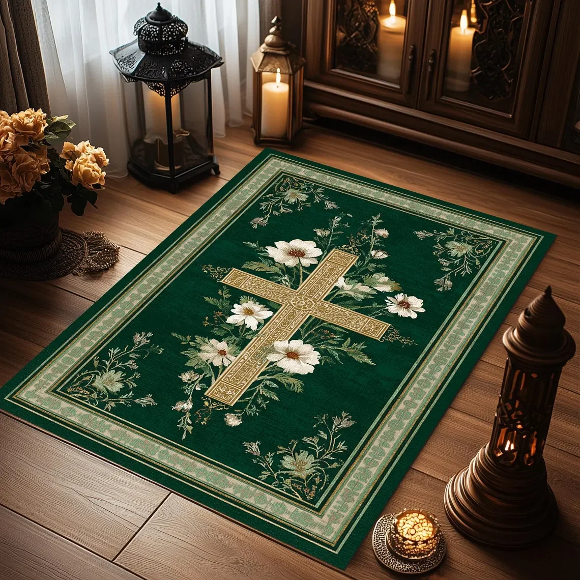 Christian Prayer Rug Traditional Abstract Carpet Home Decor Rug Modern Popular Rug