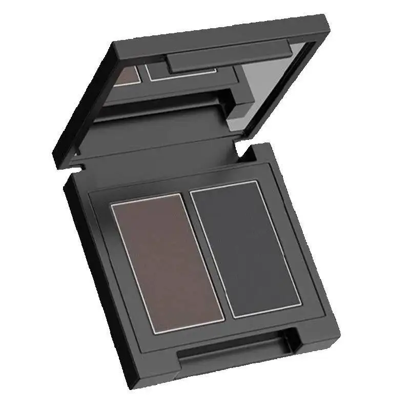 GELLA'S Water-soluble Eyeliner Powder Two-color Set Brush Included Elongates Outer Corner of Eyes