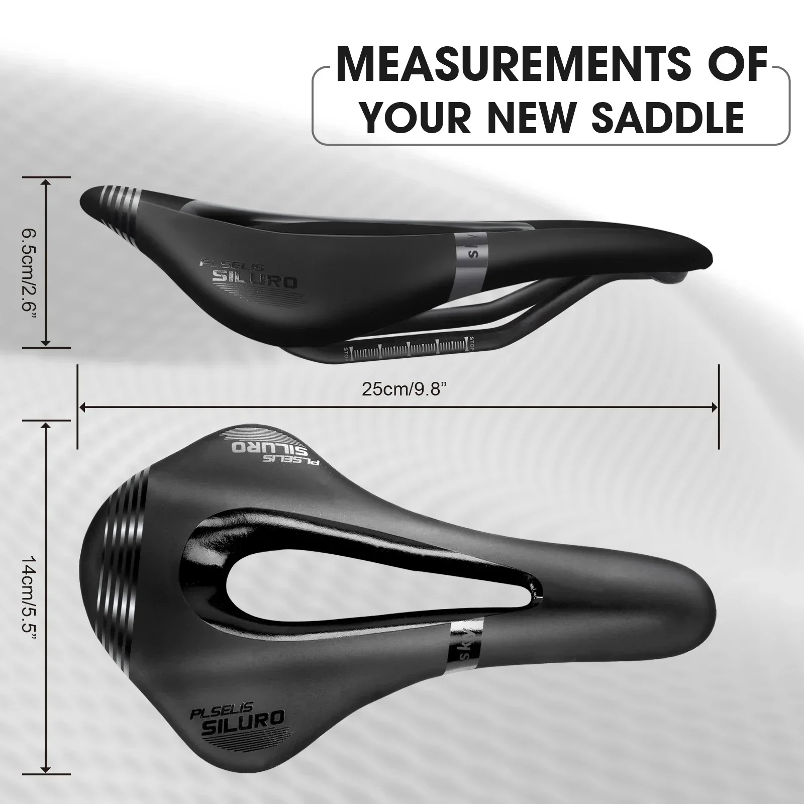 Carbon Bike Saddle Hollow Breathable Bicycle Saddle MTB 130g Ultralight 255x145mm EVA Carbon Fiber Base