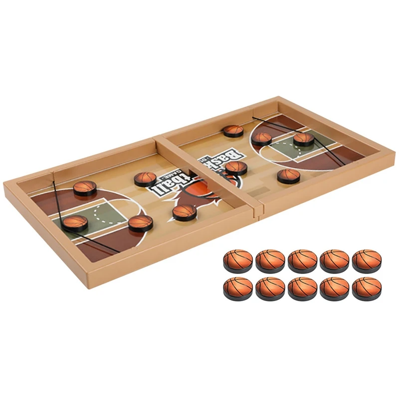 

1 Set Fast Sling Puck Game Foosball Winner Board Game Parents Child Interaction Chess Toy D