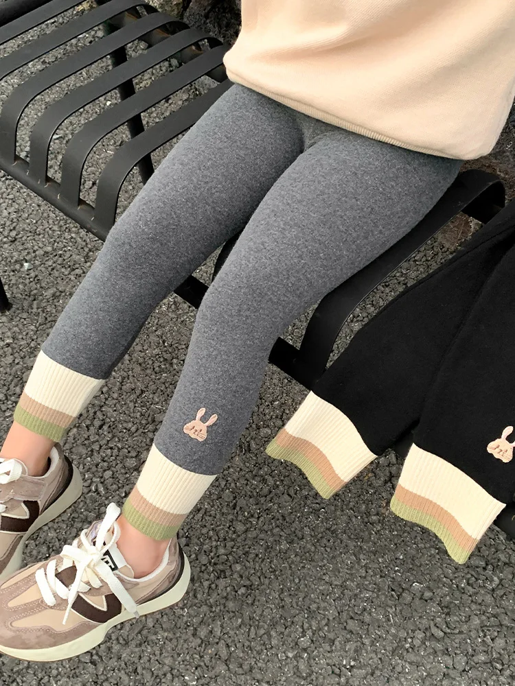 

Тонкие леггинсы для девочек, повседневные длинные брюки, модные весенне-осенние брюки для малышей, легкие брюки для девочек