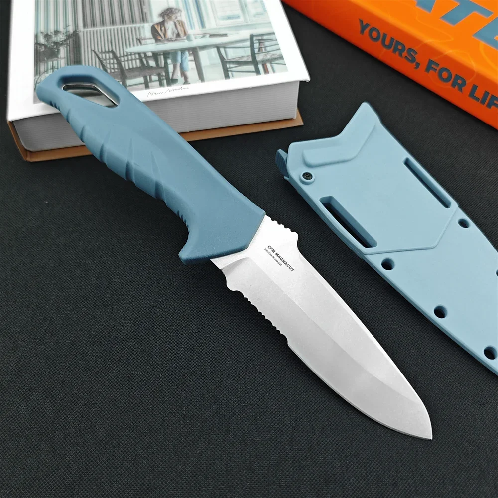 BM 18040/18050 Tactical Straight Knife D2 Fixed Blade Nylon Fiber Handle Lightweight and Practical Outdoor Camping Hunting Tool