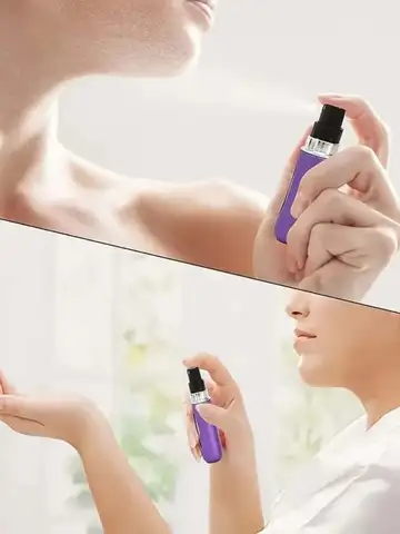 Travel Mini perfume Refillable Atomizer Container Portable Travel Size Scent Pump Case Fragrance Empty Spray Bottle 5ml