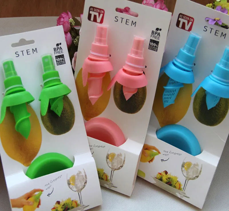 Hot Sale 3Pcs/set Home Kitchen Gadgets Lemon Orange Sprayer Fruit Juice Citrus Spray Cooking Tools Accessories