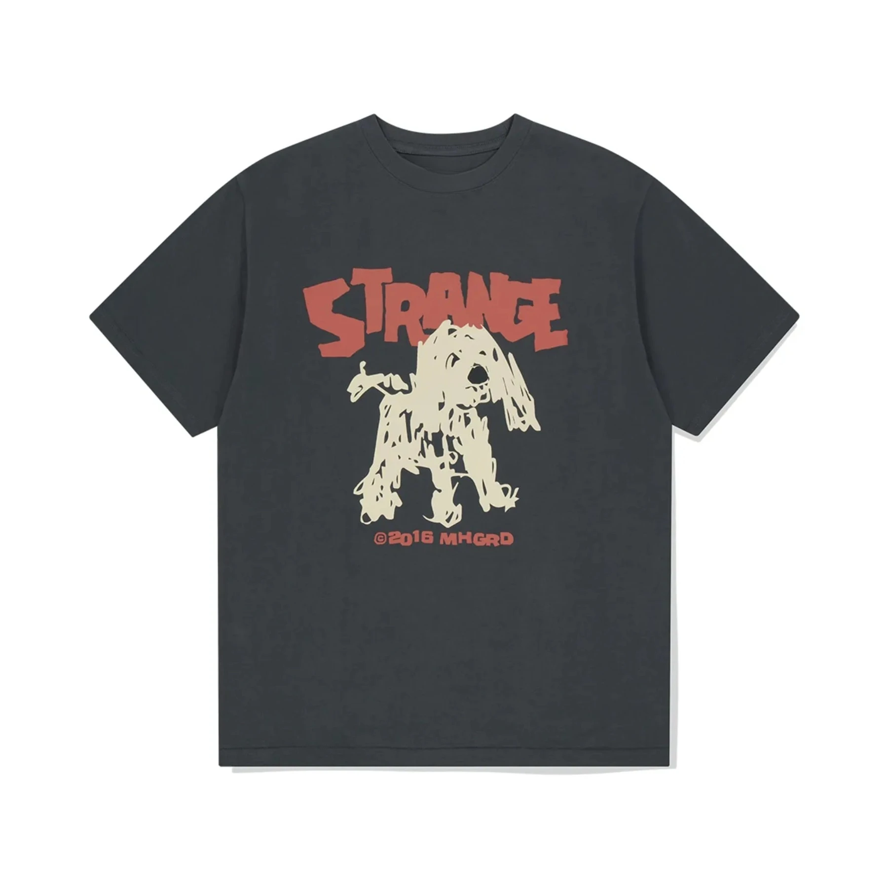 

Korean Direct Mail Mahagrid MGD Scribbled Puppy Print Graffiti Short-sleeved T-shirt Jin Tingyou The Same Style