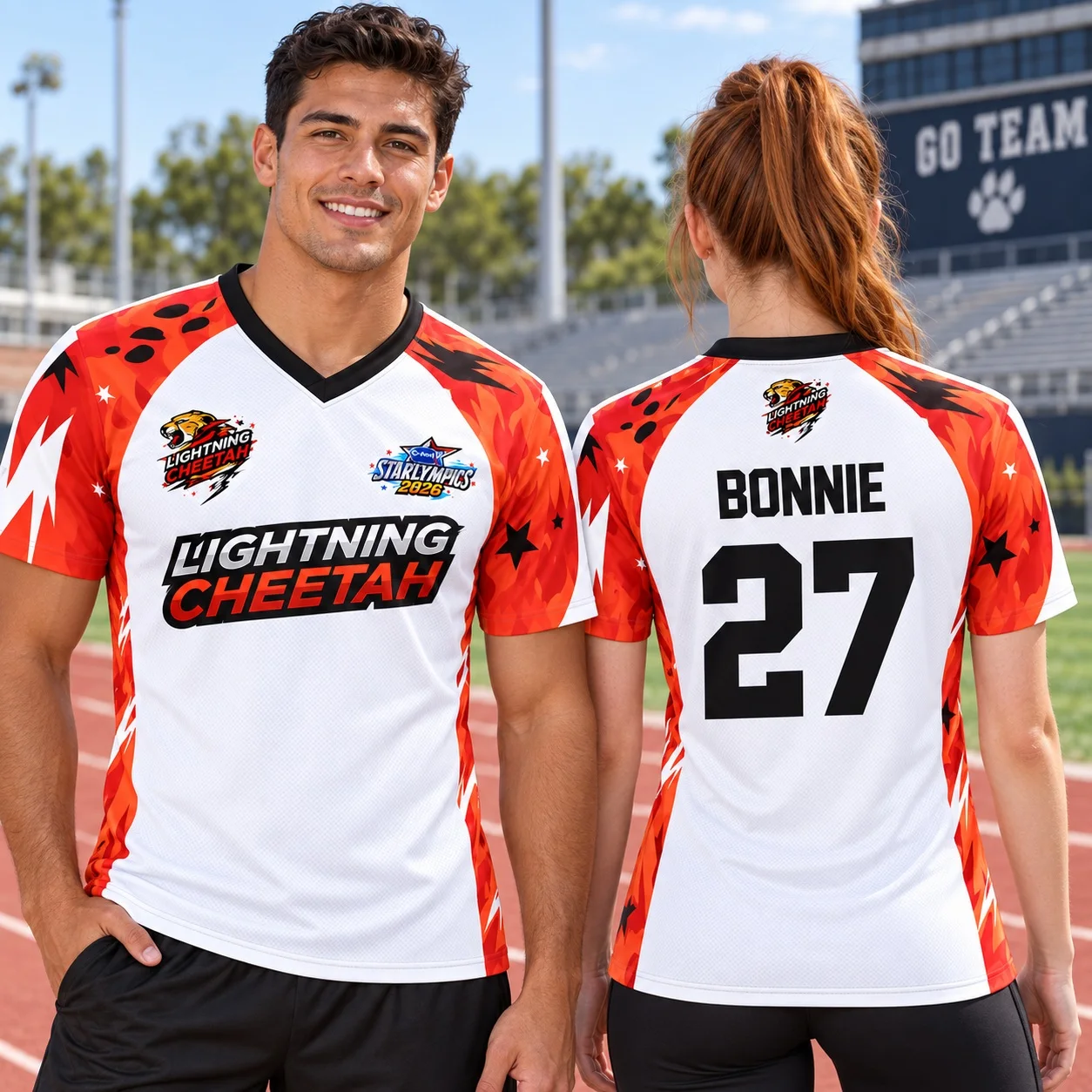 New Custom GMMTV Starlympics 2026 Lightning Cheetah CHAIRBALL WAIFHA PANG MICHIRU PANG MANTRA NAMTAN EMI BONNIE SAMMY Tshirt