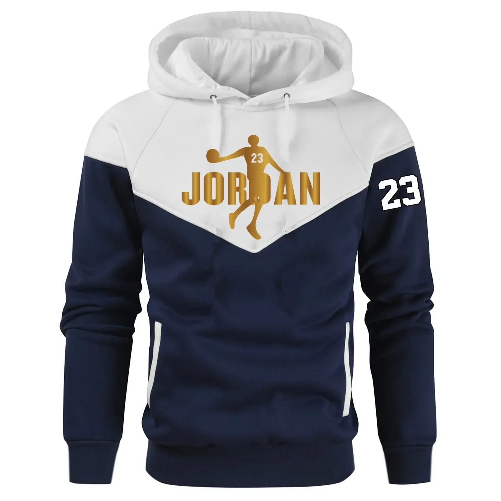 

Loose hoodies for men in autumn and winter, fashionable fitness pullovers and hoodies, outdoor casual and warm sportswear