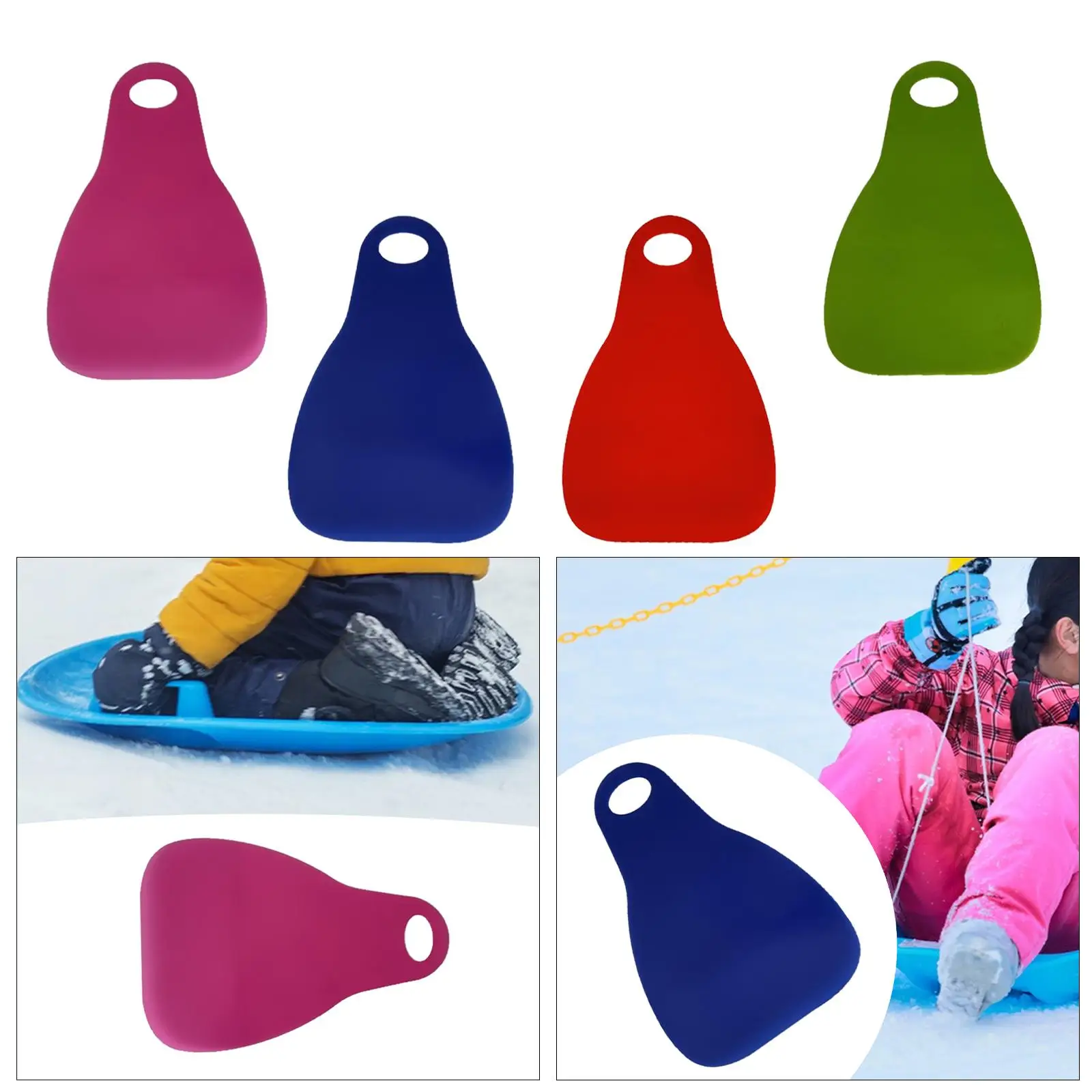 Snow Board Mat Snowboard Sleigh Sliding Sled Flexible Outdoor Sports Winter Toy Snow Sledding Equipment Snow Sled Flying Carpet