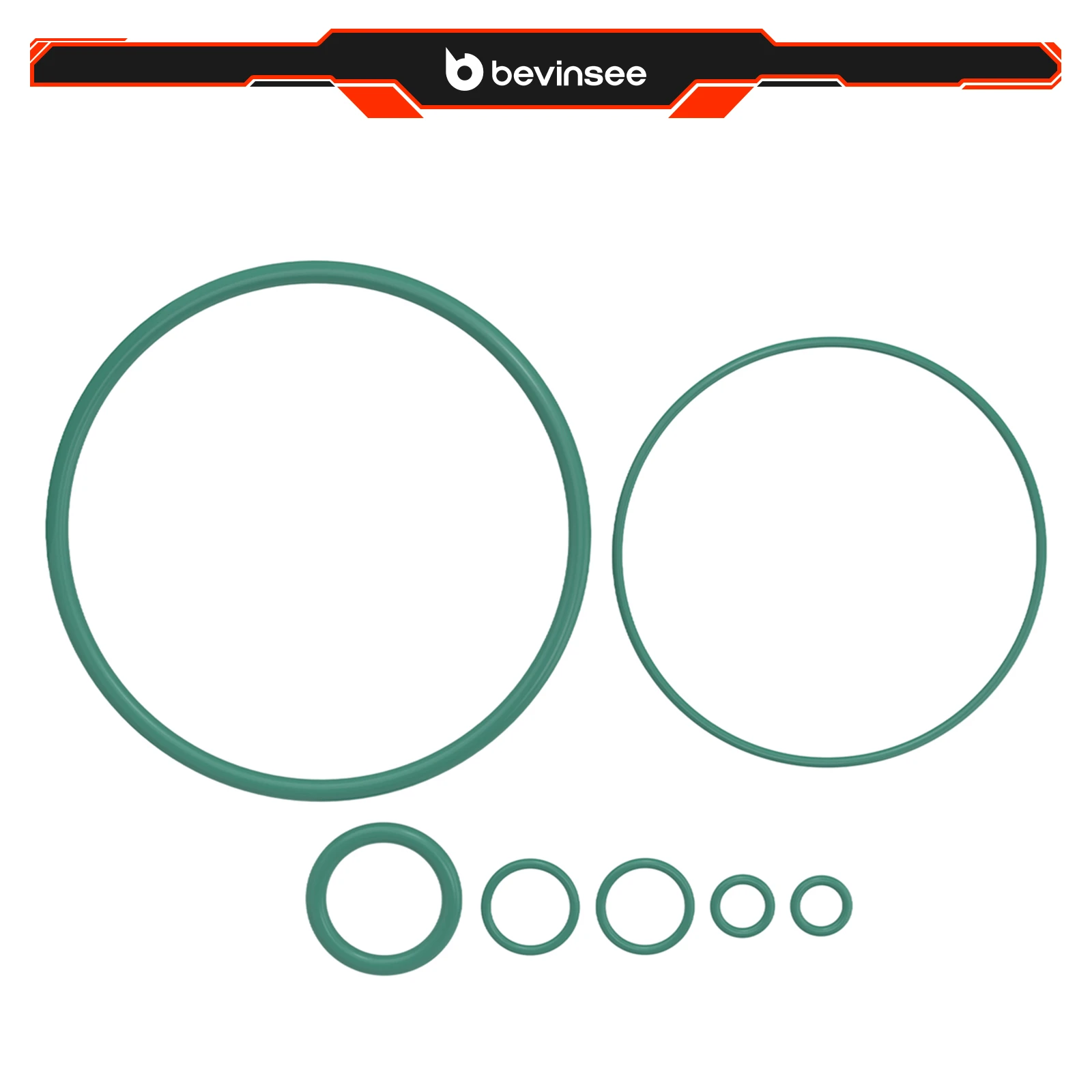 

O-Ring Replacement Kit for BEVINSEE Oil Cooler Adapter Cap, for BMW E46 M52TU M54 E39 E60 E36 X3 E83 X5 E53 Z3 Z4 328i 525i 530i