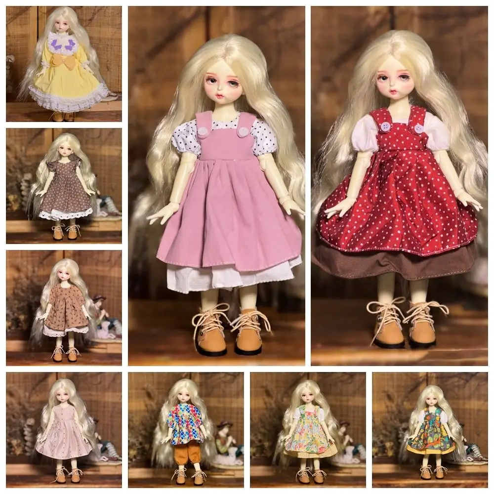 Acessórios de brinquedo roupas de boneca bjd roupa de brinquedo olhos 3d simulado olho dobradiça boneca vestido diy roupas vestir-se articulações removíveis boneca