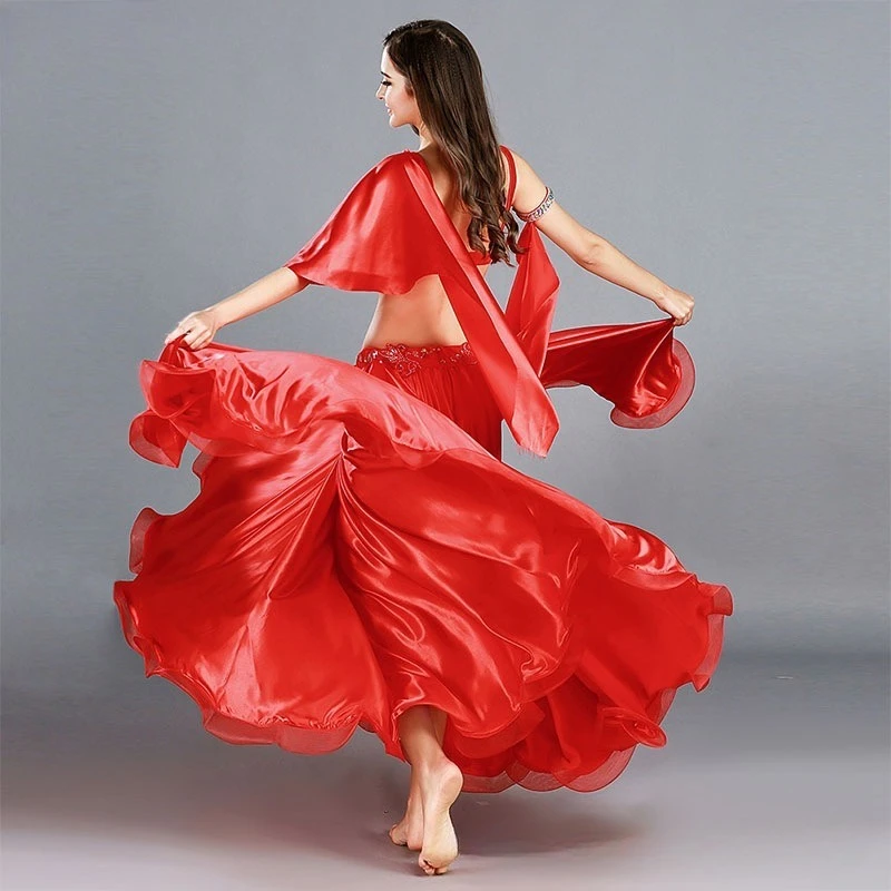 Dostosowane stroje do tańca brzucha damskie długie spódnice seksowne sukienki do występów stroje do tańca orientalnego biustonosz do tańca brzucha