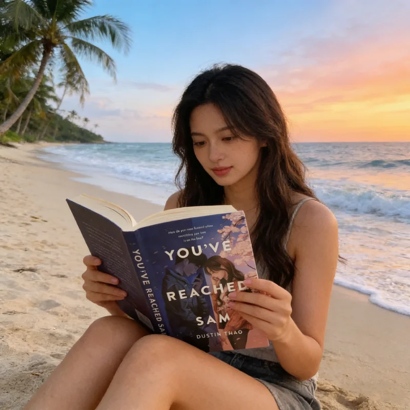 You‘ve Reached Sam By Dustin Thao YA Grief &Healing Novel Magical Realism Romance Story of Love Loss & Letting Go Livros Libros