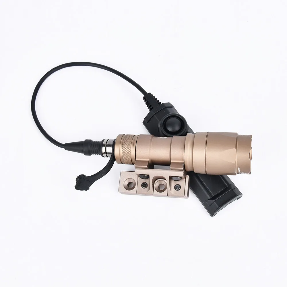 Surefir M300 M600 Mini Scout Light SF M300A M600C Powerful Flashlight Tactical Hunting Gun Dual Function Switch For MLOK KEYMOD