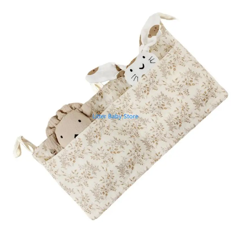 N80C حقيبة تخزين بجانب السرير للأطفال، جيب منظم للتعليق متعدد الوظائف #5