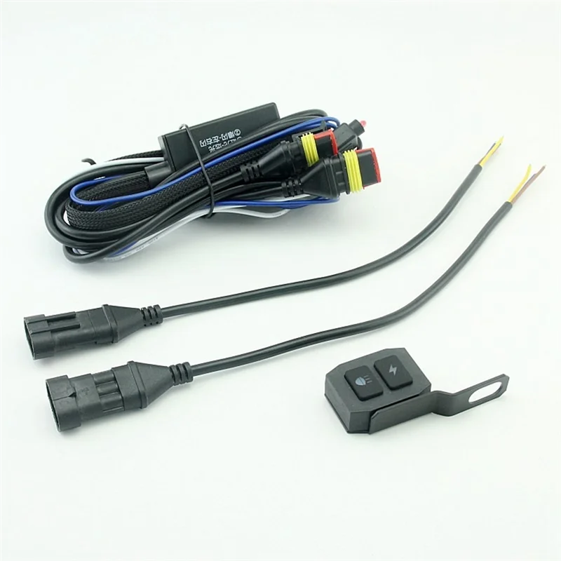 

Efficientt-Motorcycles LED Fog Light Wiring Harness Relay Wire For Motorbike Motorcycle Fog Led Light With Flash Controller