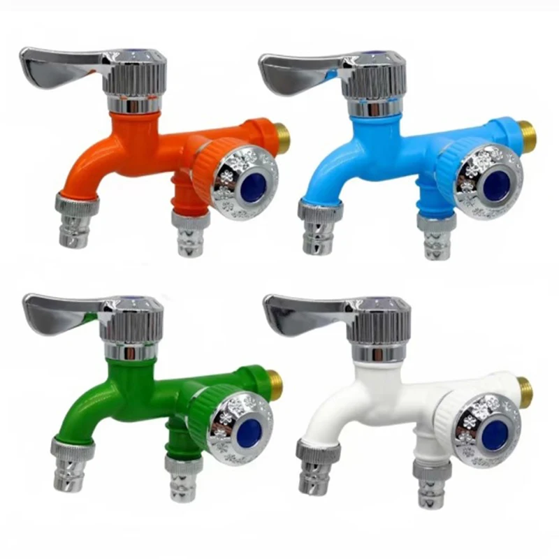 

Смеситель Пластиковый с двойным управлением и двойным выходом, 1/2 дюйма