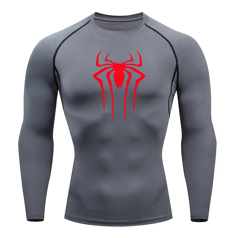 Sun Protection Sports Second Skin Running T-shirt Men\'s Fitness Rashgarda MMA Long Sleeves Compression Shirt Workout Clothing