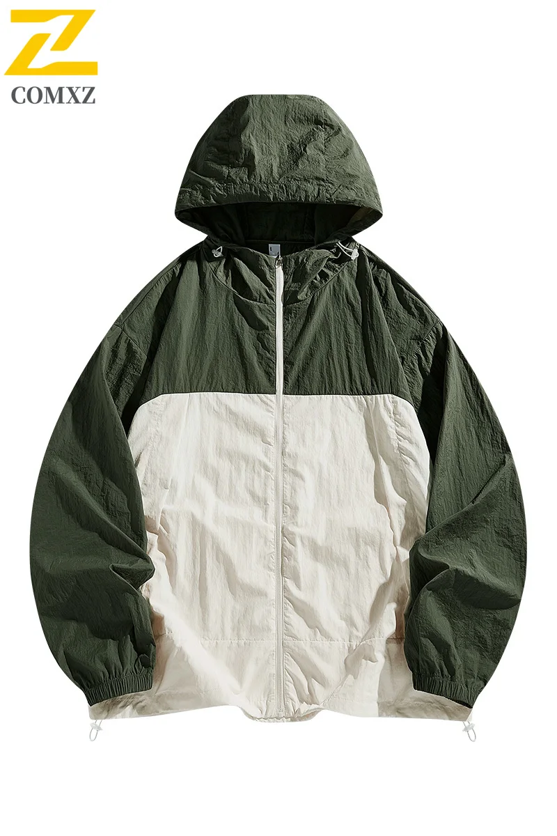2025 Summer UV Hooded Jacket Men's Women's Sunscreen Clothing Casual Outdoor Light Fishing Overalls Quick Dry Skin Windbreaker