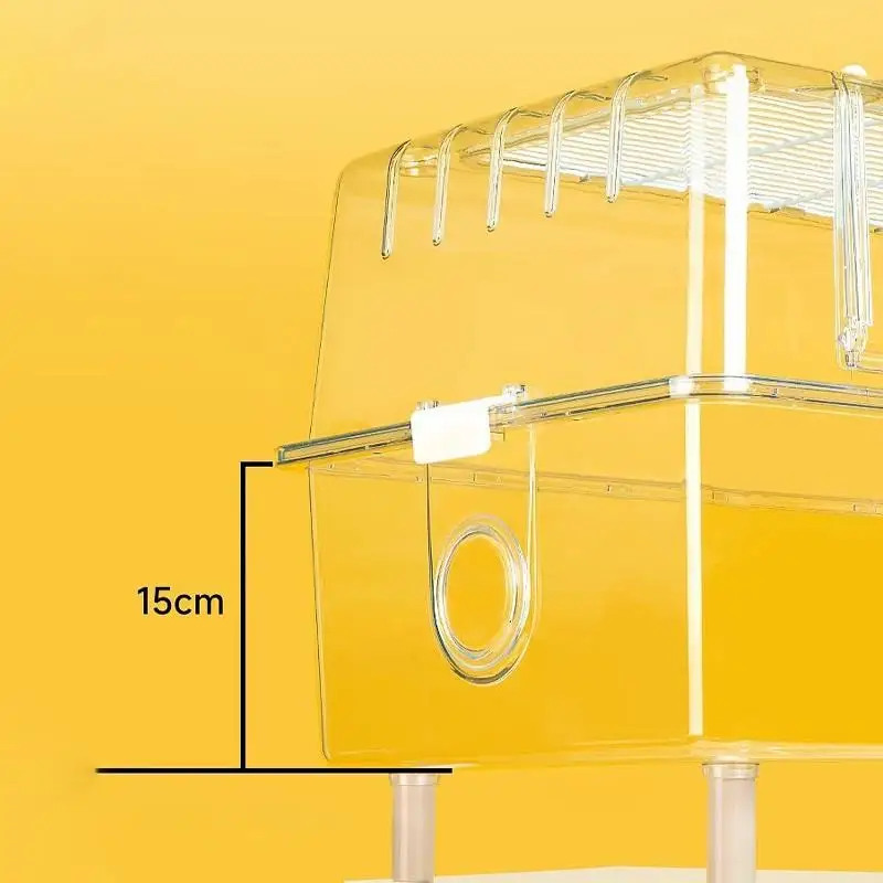 Hamster Cage Full Set Of Transparent Golden Bear Box Rudin Chicken Breeding Box Small Pet Incubator Villa Hamster Supplies