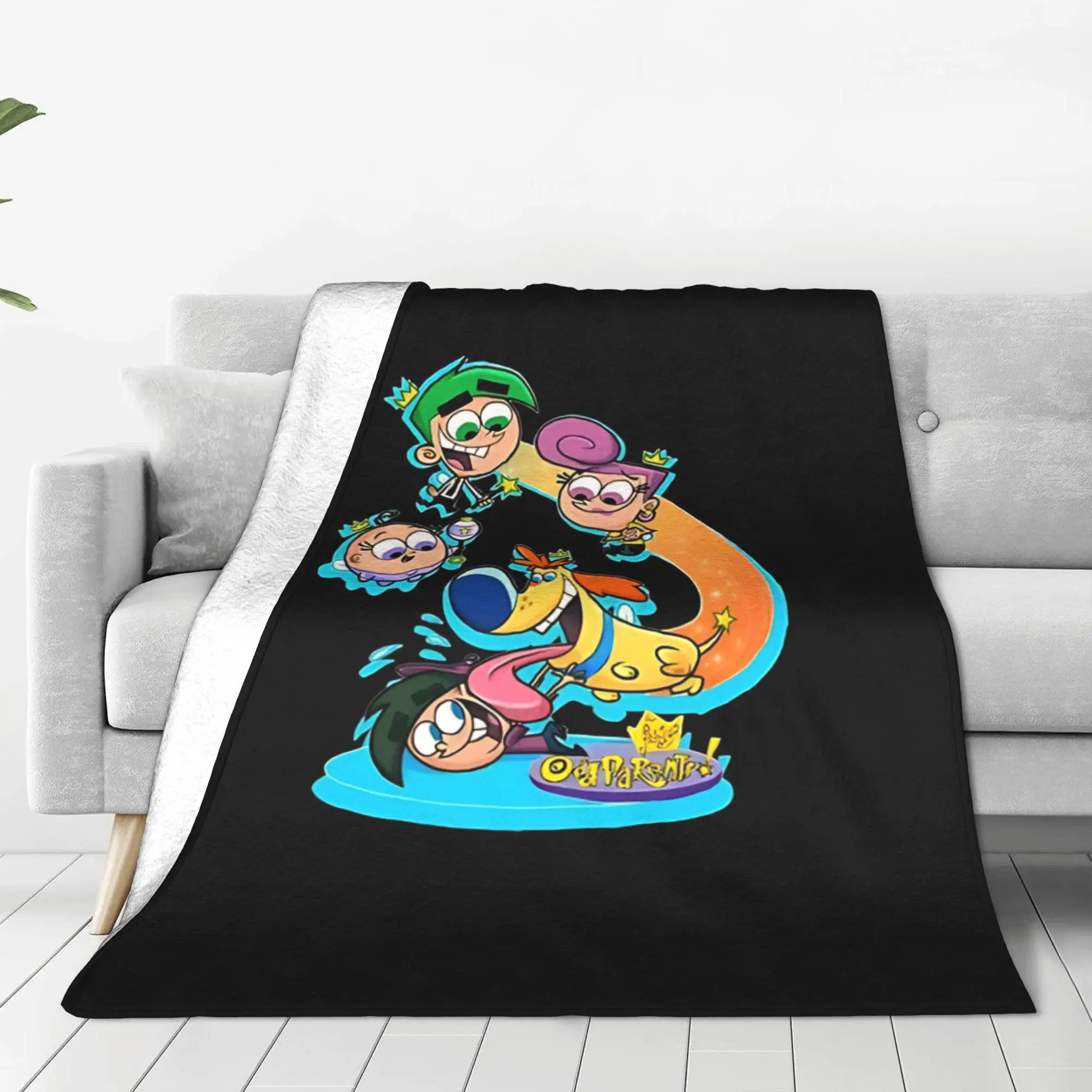 1PC Home Cute Room Decor funky vintage Blanket Throw Blanket Fairly Odd Treasures Novelty Warm Blanket All Season