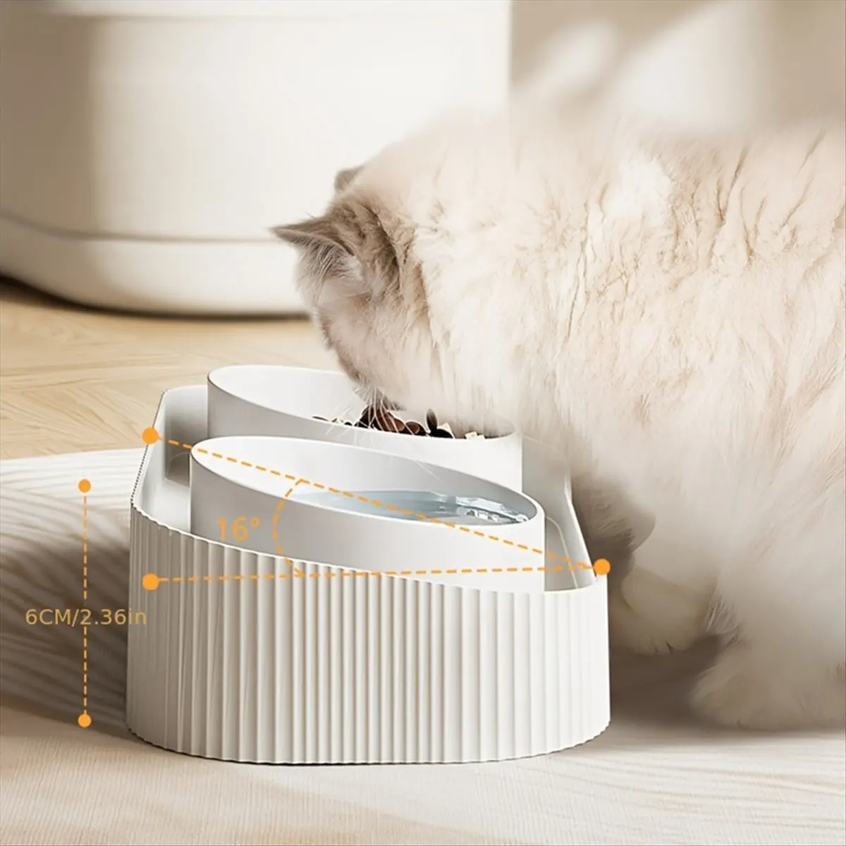 AT54 Ceramic Pet Cat Bowl Elevated Cat Feeder Large Capacity Pet Feeding Bowl for Small Dogs Cats Pet Supplies Green