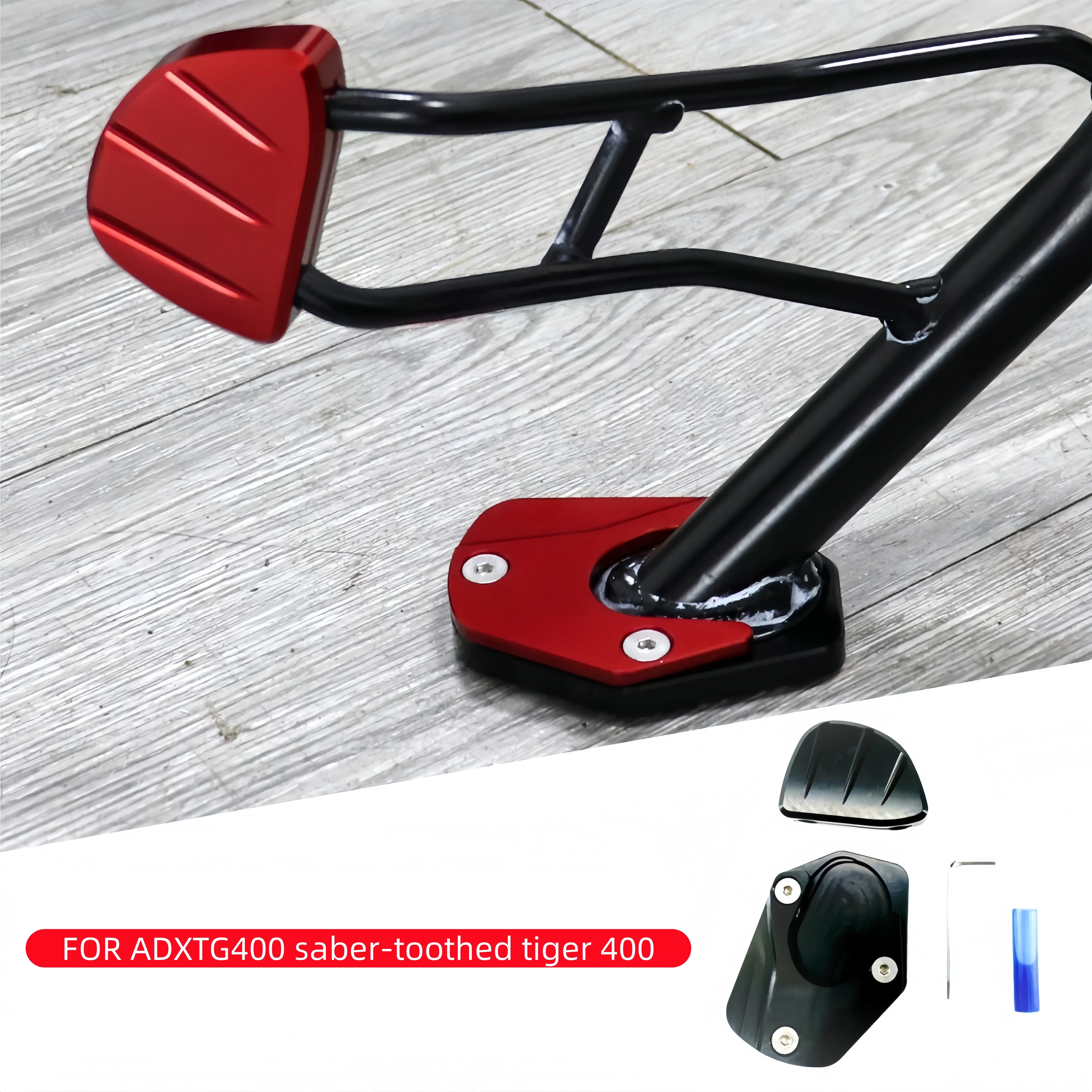 

New for SYM ADXTG400 ADXTG 400 2024 2025 Accessories Enlarged pad Side Stand Doot Kickstand Auxiliary Foot Pedal Support Plate