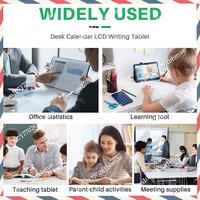 -A21Z Multifunctional Electronic Desk Calendar LCD Handwriting Board With Alarm Clock Humidity Temperature LCD Message Board