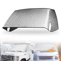Windshield Cover for Ford E450 1997-2022 Class C RV Motorhome Privacy Sunshade