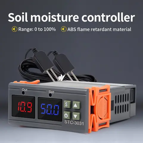 STC-3029 / 3030 / 3031 Moisture Controller Soil Moisture Sensor Module 220V Soil Moisture Tester for Planting Garden Potted