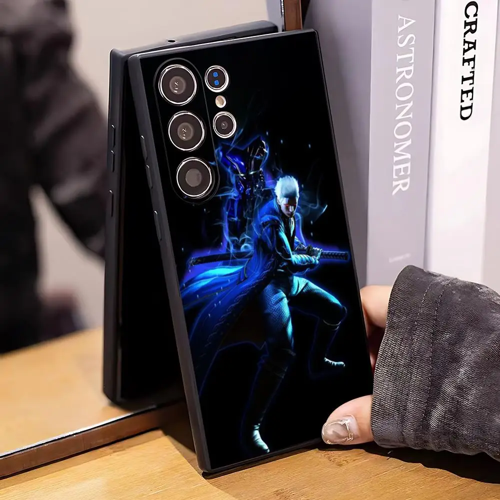 Game Devil May Cry Cool Phone Case For Samsung Galaxy S26 S25 S24 S23 S22 S21 Plus Ultra Fold A Soft Black view 4