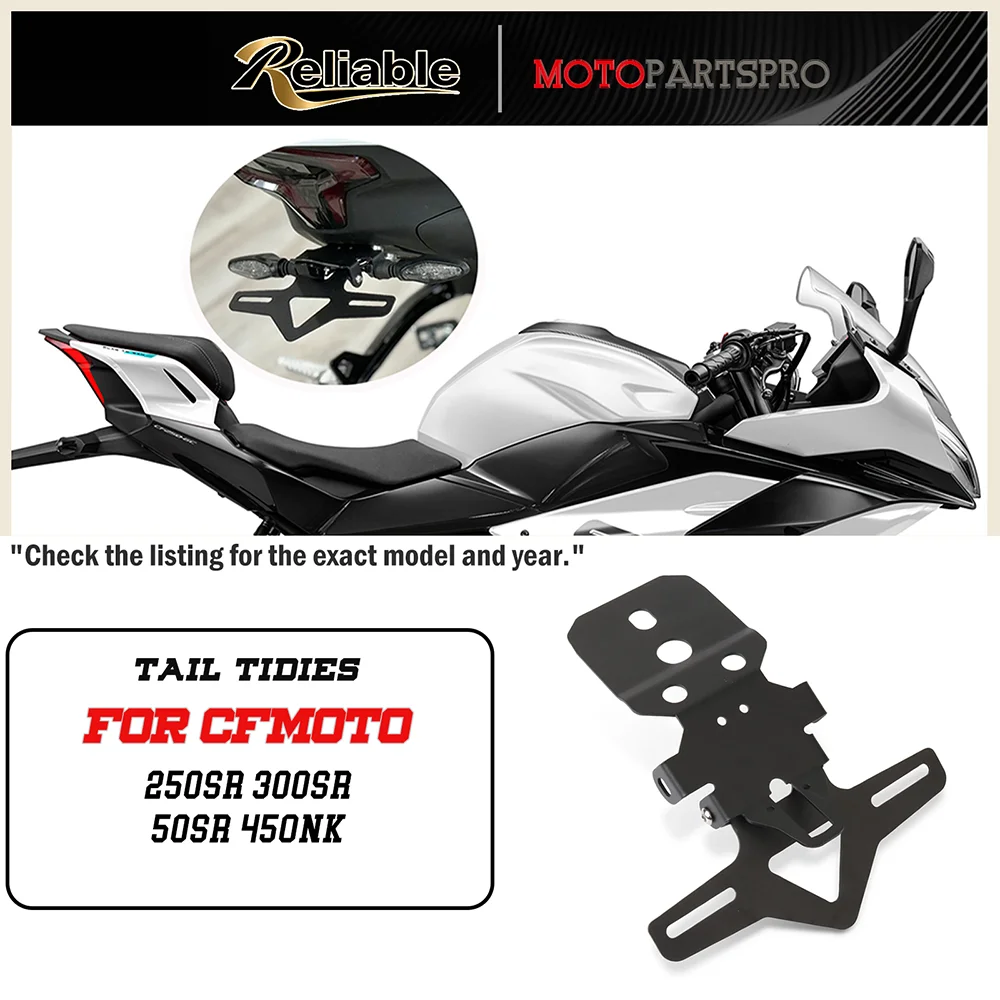 

Motorcycle License Plate Holder Fit For 250SR 300SR 450NK 450SR Rear Short Tail Stock Light Tailstock Holder Fender Eliminator