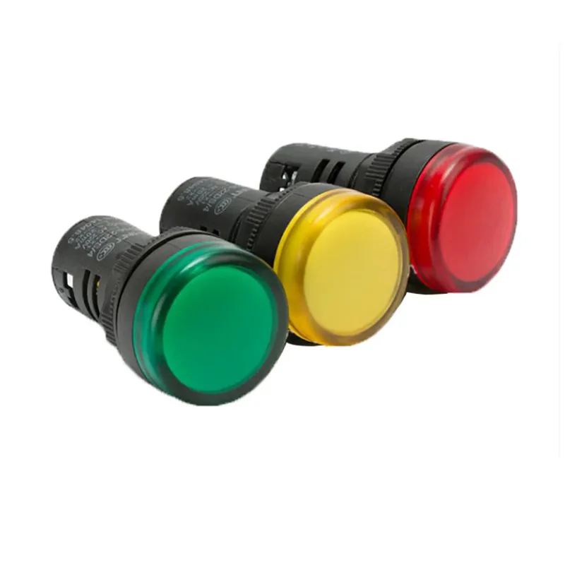 led signal light indicator ND16-22D yellow green red 220v 380v 24v 12v