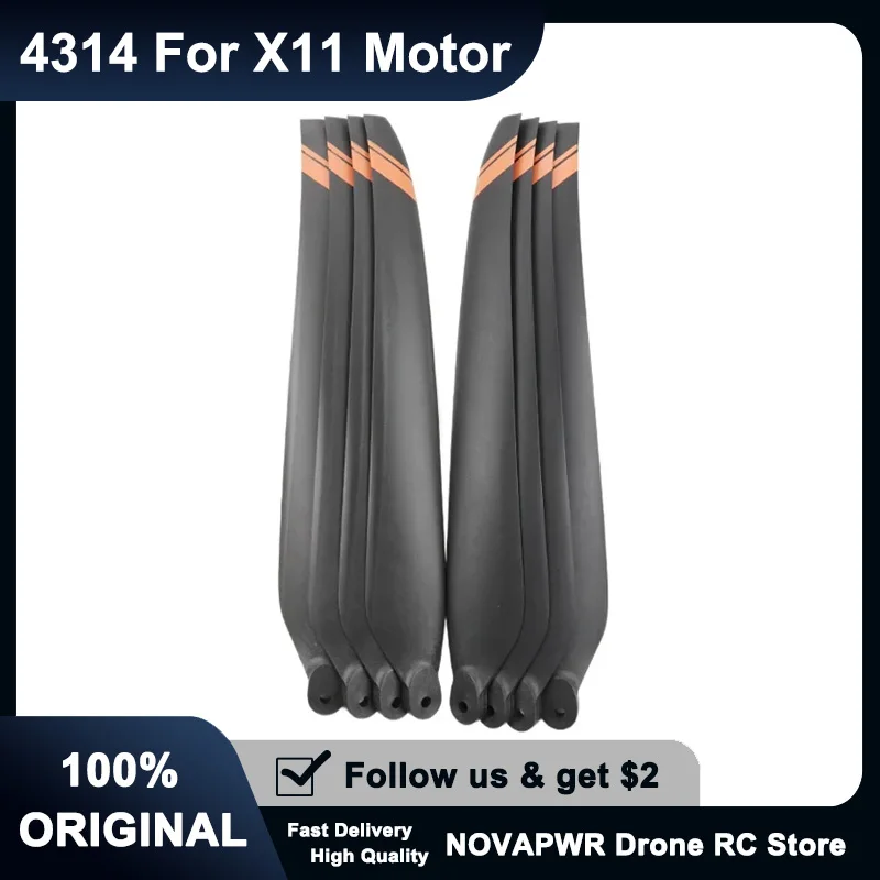 

Hobbywing 4314 Carbon Fiber Drone Blades For X11 JIMO 30XP Agricultural UAVs