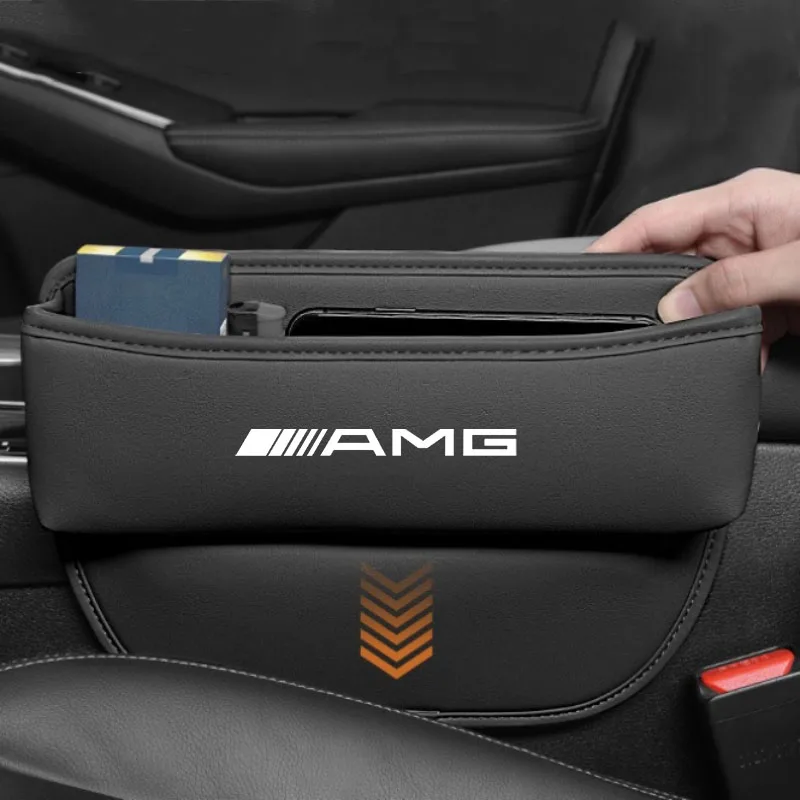 

For Mercedes-Benz AMG C260 C300 W203 W210 W211 W124 W205 Car Seat Crevice Storage Box Bag Multifunctional Built-in Cover