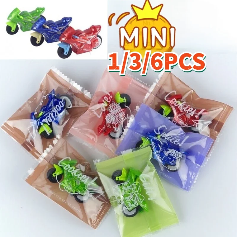 1/3/6PCS 4,5 CM Mini Moto Auto voitur Inertial Junge Interessant Spielzeug High-Speed Pull zurück Kinder Geburtstag Geschenk Mädchen Modell Spaß Nette