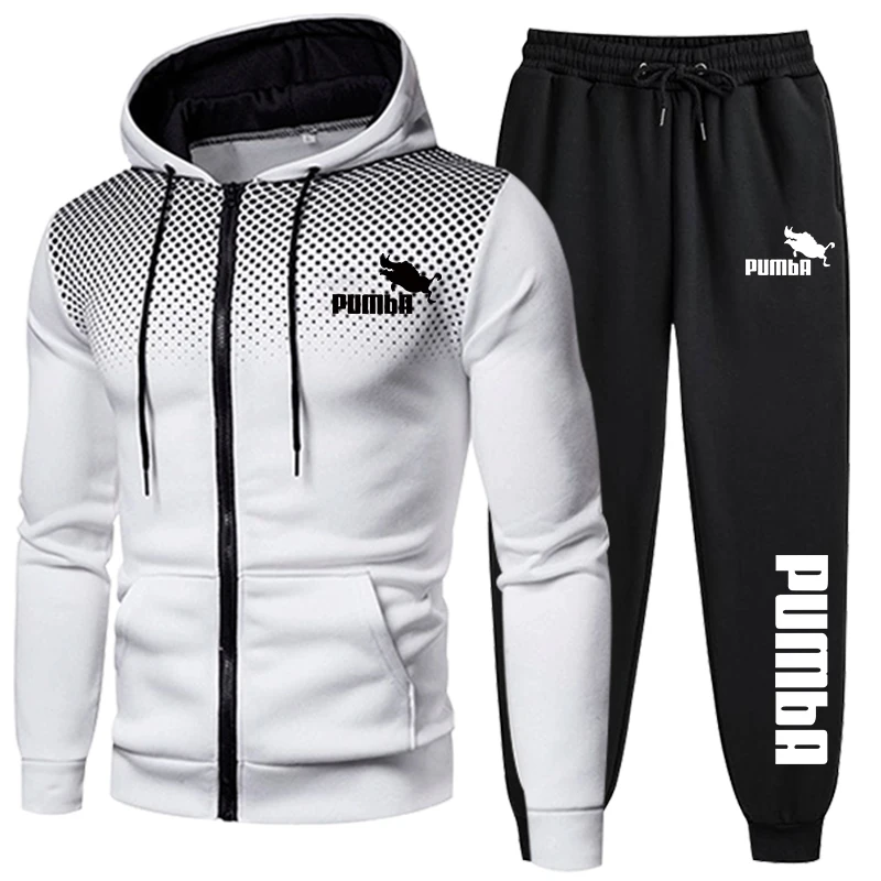 Gorąca sprzedaż Wysokiej jakości męska bluza z kapturem Jogging Outdoor Codzienny zamek błyskawiczny Męski dres Płaszcz Top Jesień Zima