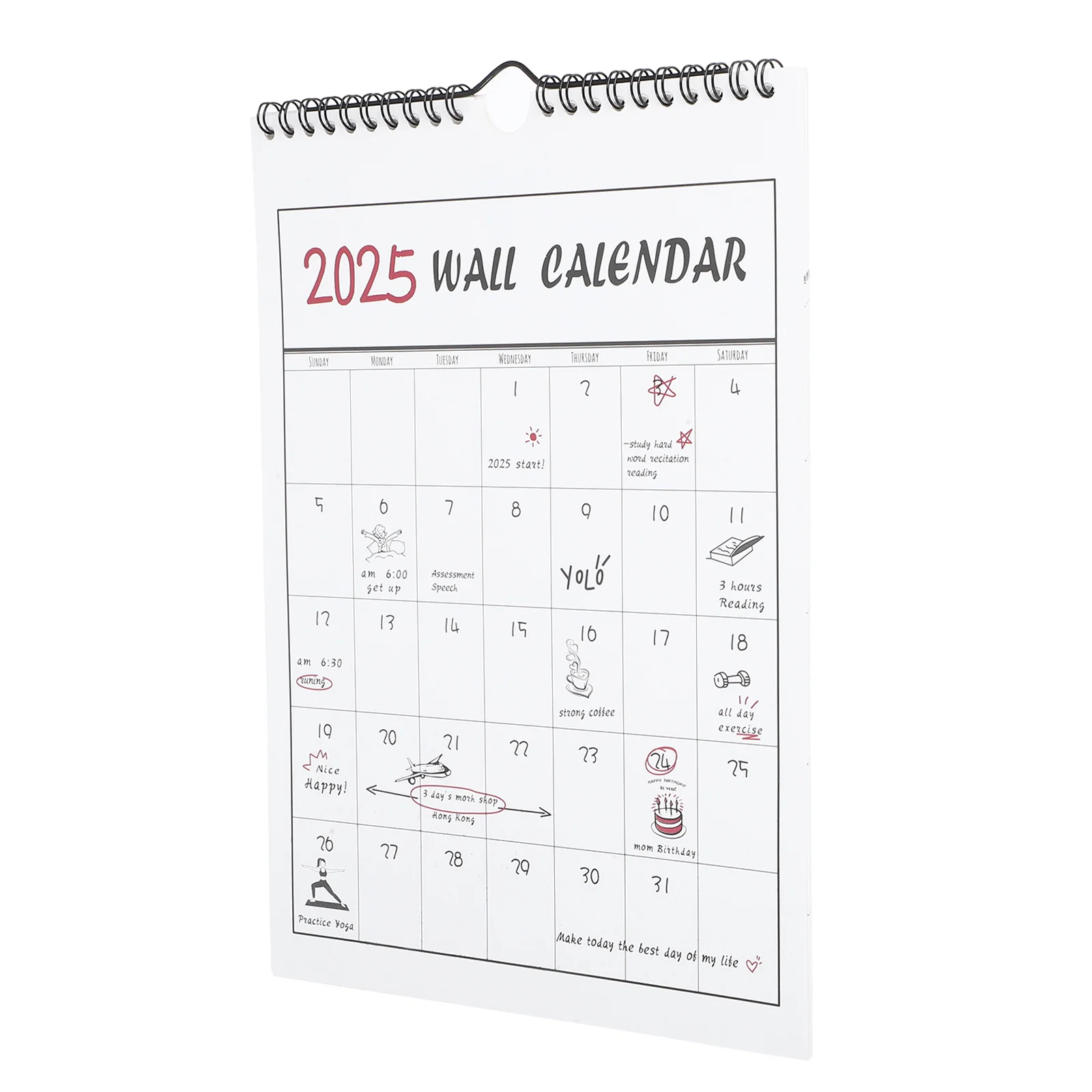 

Настенный календарь 2024,9-2025,12 с прозрачной печатью, ежемесячный подвесной настенный календарь для офисных календарей, офисные принадлежности для женщин