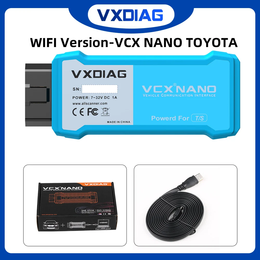 WIFI Version VXDIAG VCX NANO for TOYOTA TIS Techstream V18.00.008 Compatible with SAE J2534 OBD2 Scan Tool WIFI Version VXDIAG VCX NANO for TOYOTA TIS Techstream V18.00.008 Compatible with SAE J2534 OBD2 Scan Tool