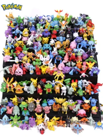 24-144Pcs Pokemon Anime Figure Pikachu Action Model 2-3CM Not Repeating Collectible Mini Model Doll Toy Kids Christmas Gifts