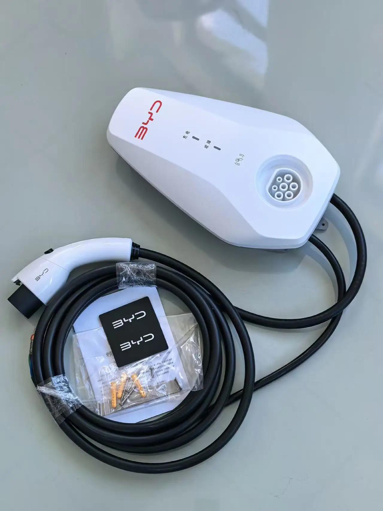 BYD Smart Home Fast Ac 3 Single Phase 16a 32a 7 Kw Level 2 Gbt Type 2 Wall Box Wallbox Electric Car Ev Charger