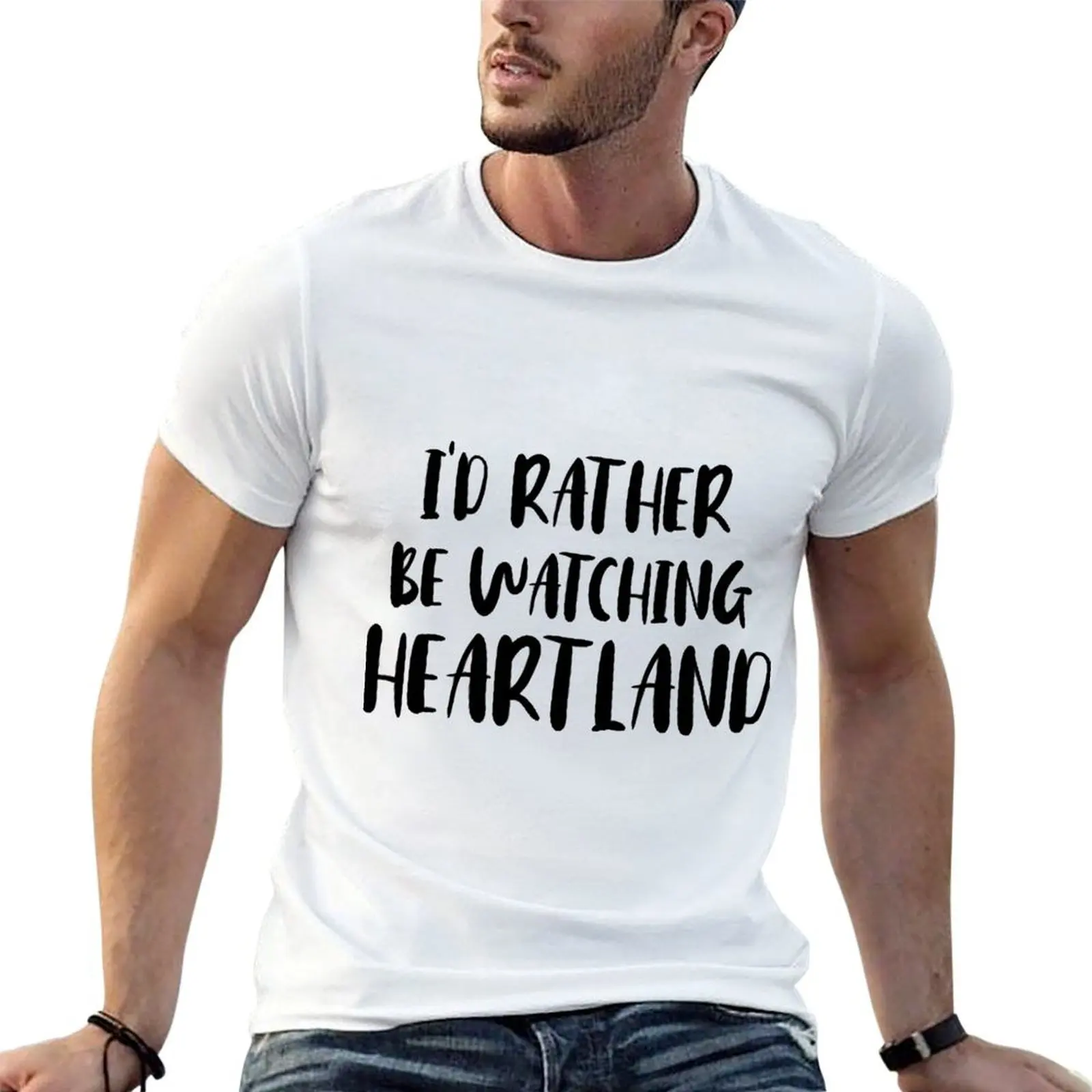 

watching cotton shirts graphic for I'd t rather t T-Shirt anime shirts man man be for t shirts tees heartland man