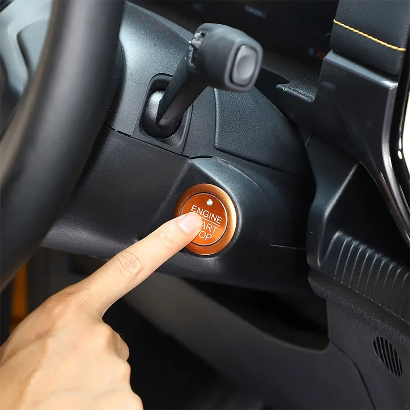 

For Ford Ranger 2023-2025 Aluminum Alloy Car Keyless Go Start Stop Push Button Car Engine Ignition Switch Trim Car Accessories