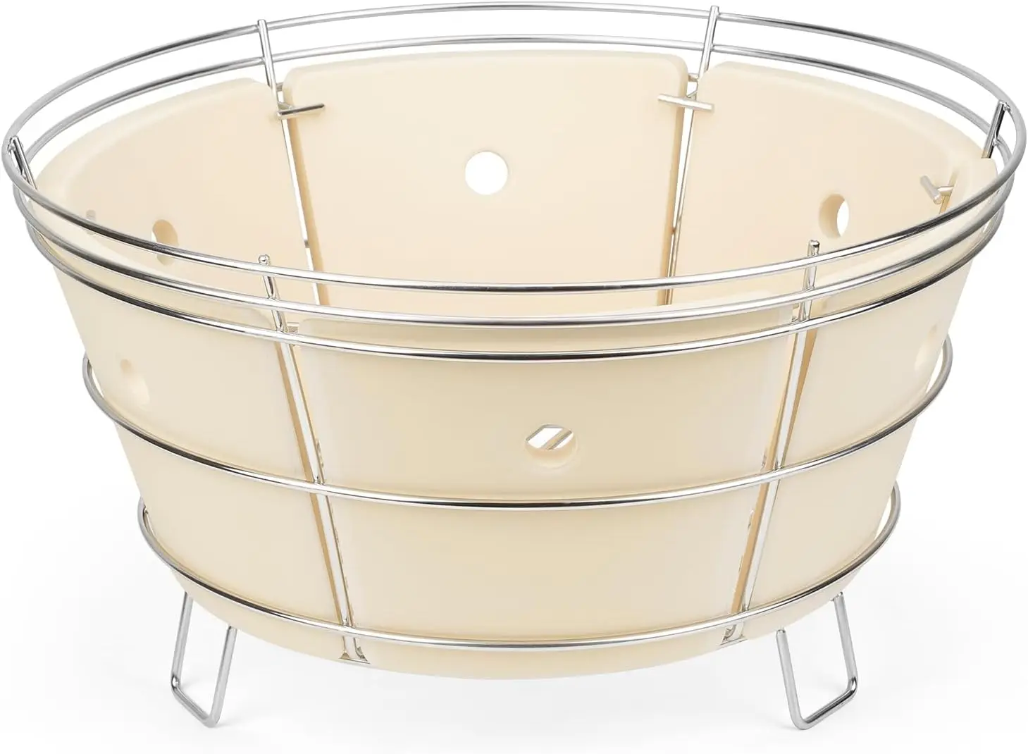 

Charcoal Firebox Set Stainless Steel Charcoal Ash Basket with Heat Deflector for Char Griller Akorn Kamado Kooker Charcoal Grill