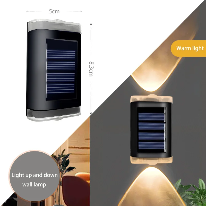 Lampada da parete solare luci solari impermeabili per esterni luci solari a Led per esterni lampada da esterno per la decorazione del balcone del paesaggio della strada del giardino